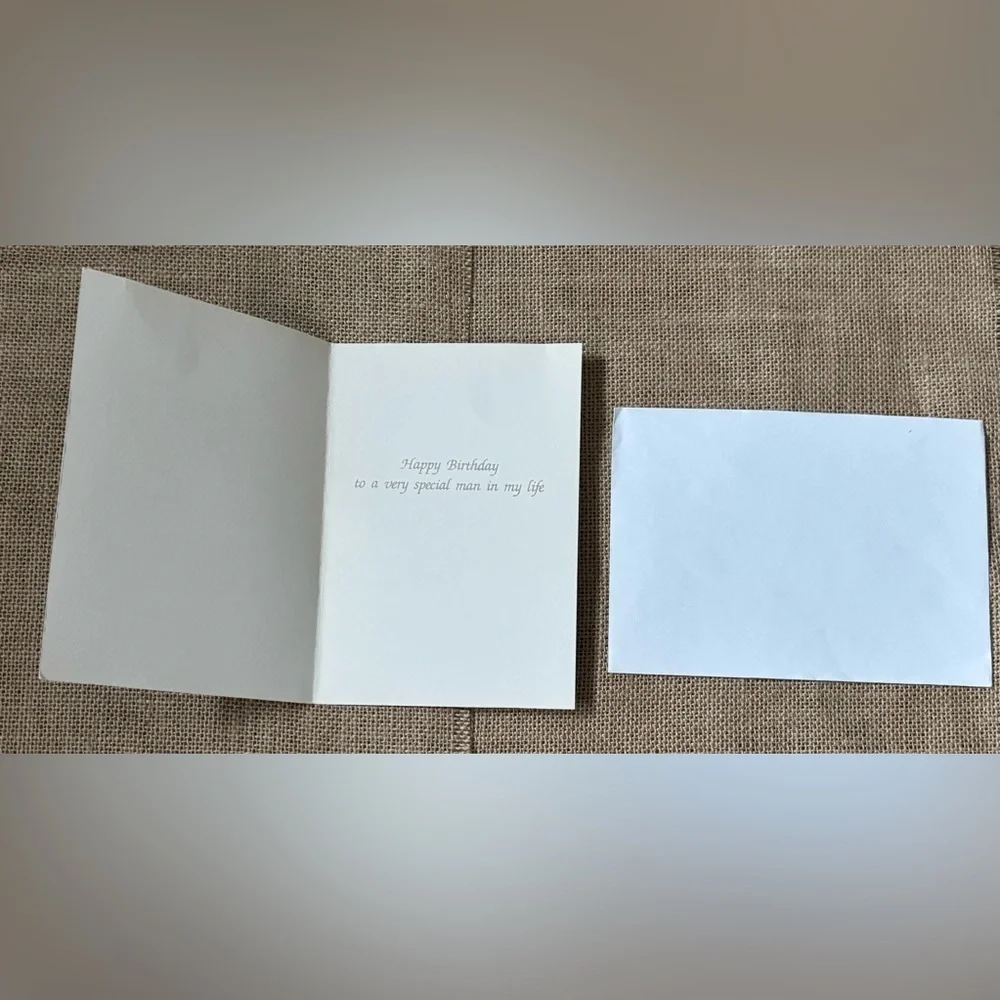 Vintage Caspari Iris Van Rynbach Tennis Court Birthday Card Framable Switzerland